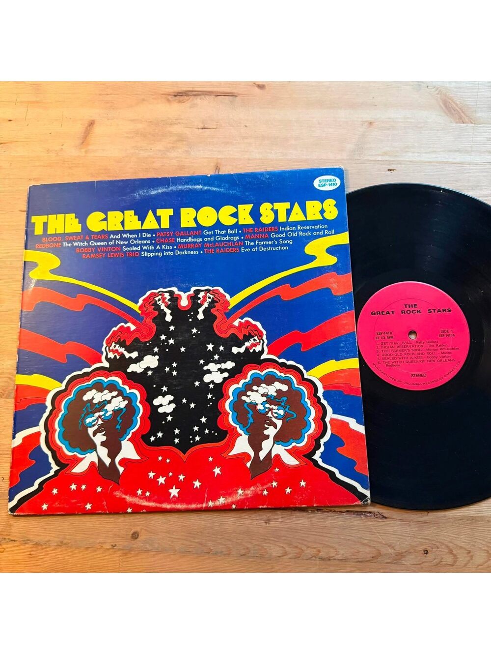 Various - The Great Rock Stars 33rpm VG+ VR24